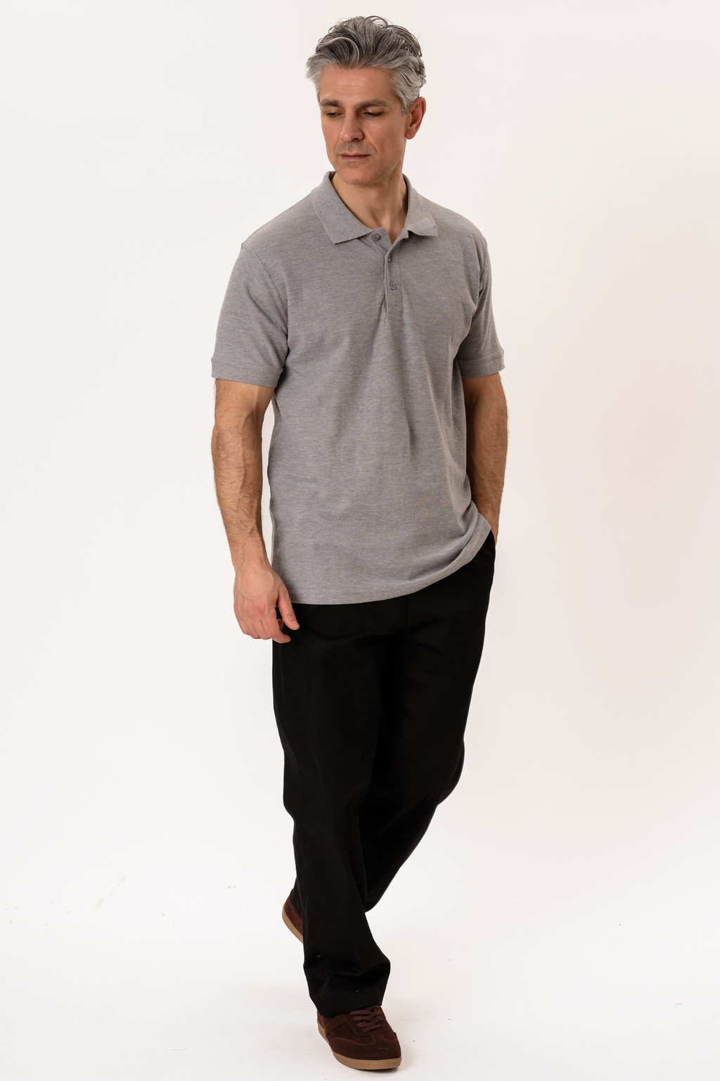Basic Polo - harmaa