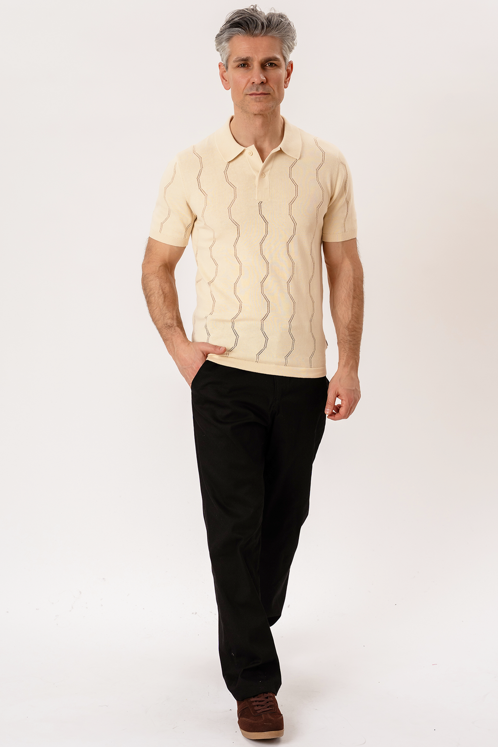Duran Knit Polo - hiekka