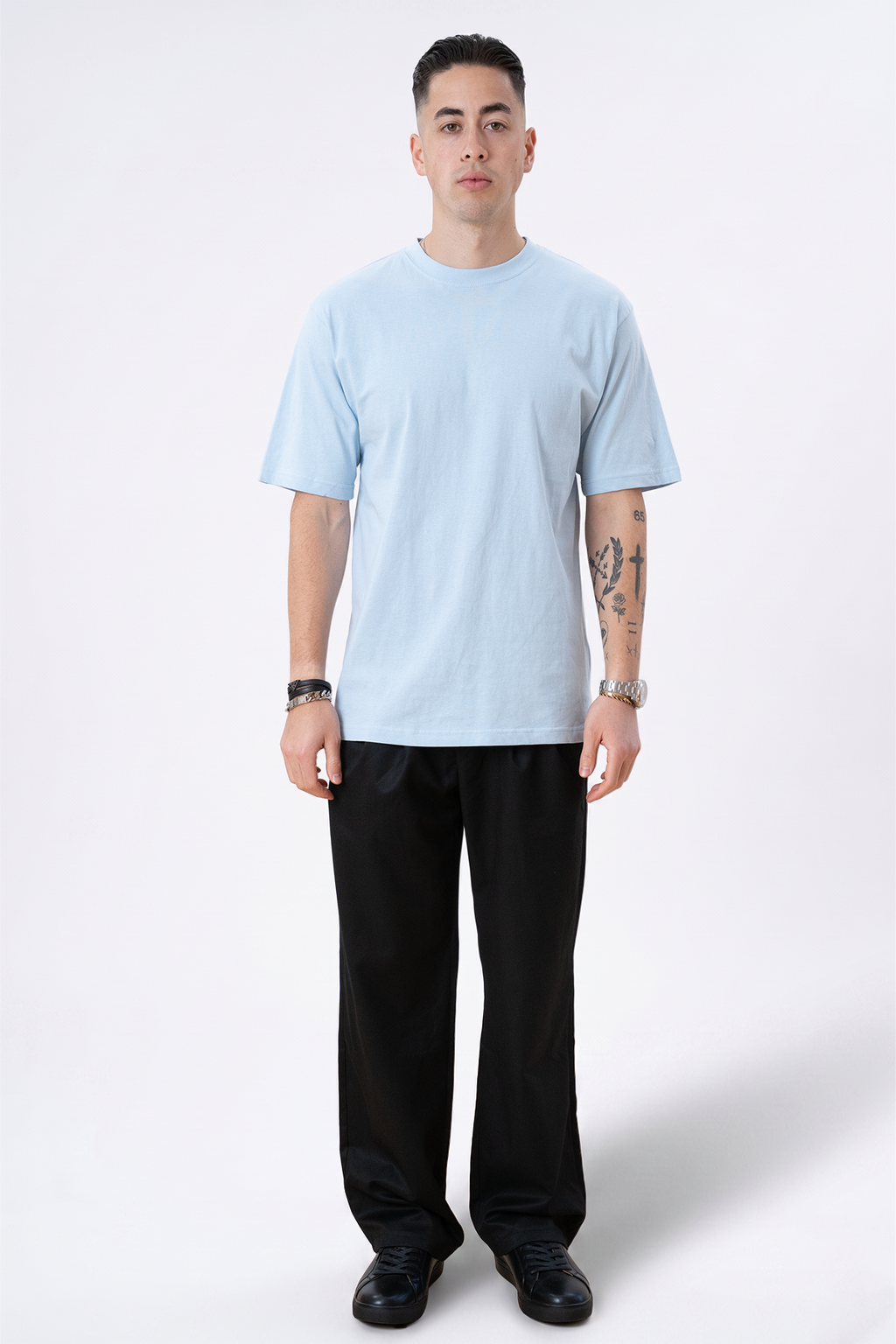 Raskas Oversized T -paita - jauhemainen