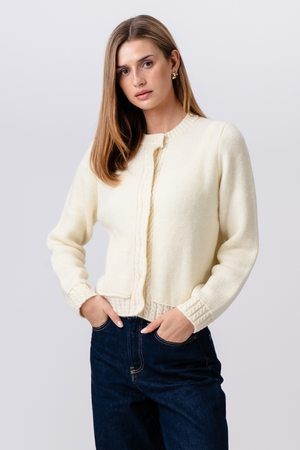 Emilie Knit -neuletakki - beige