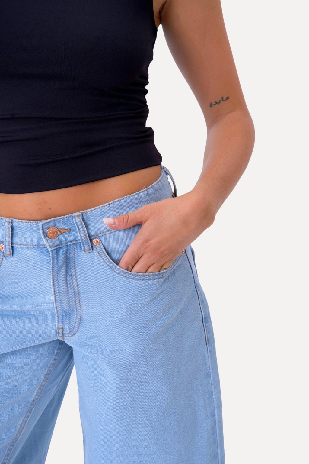 Denim Shorts - Vaaleansininen