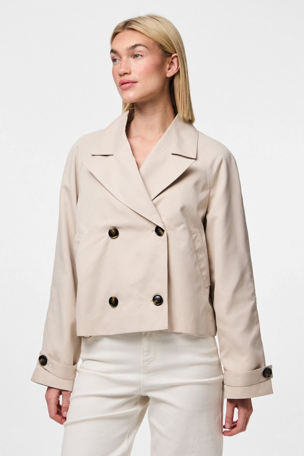 Scarlett Short Trenchcoat - Hopeaharmaa