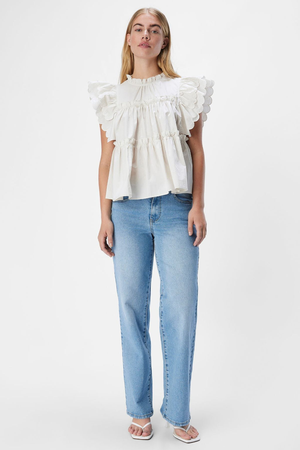 Toivottavasti yläosa - valkoinen hiekka