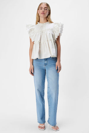 Toivottavasti yläosa - valkoinen hiekka