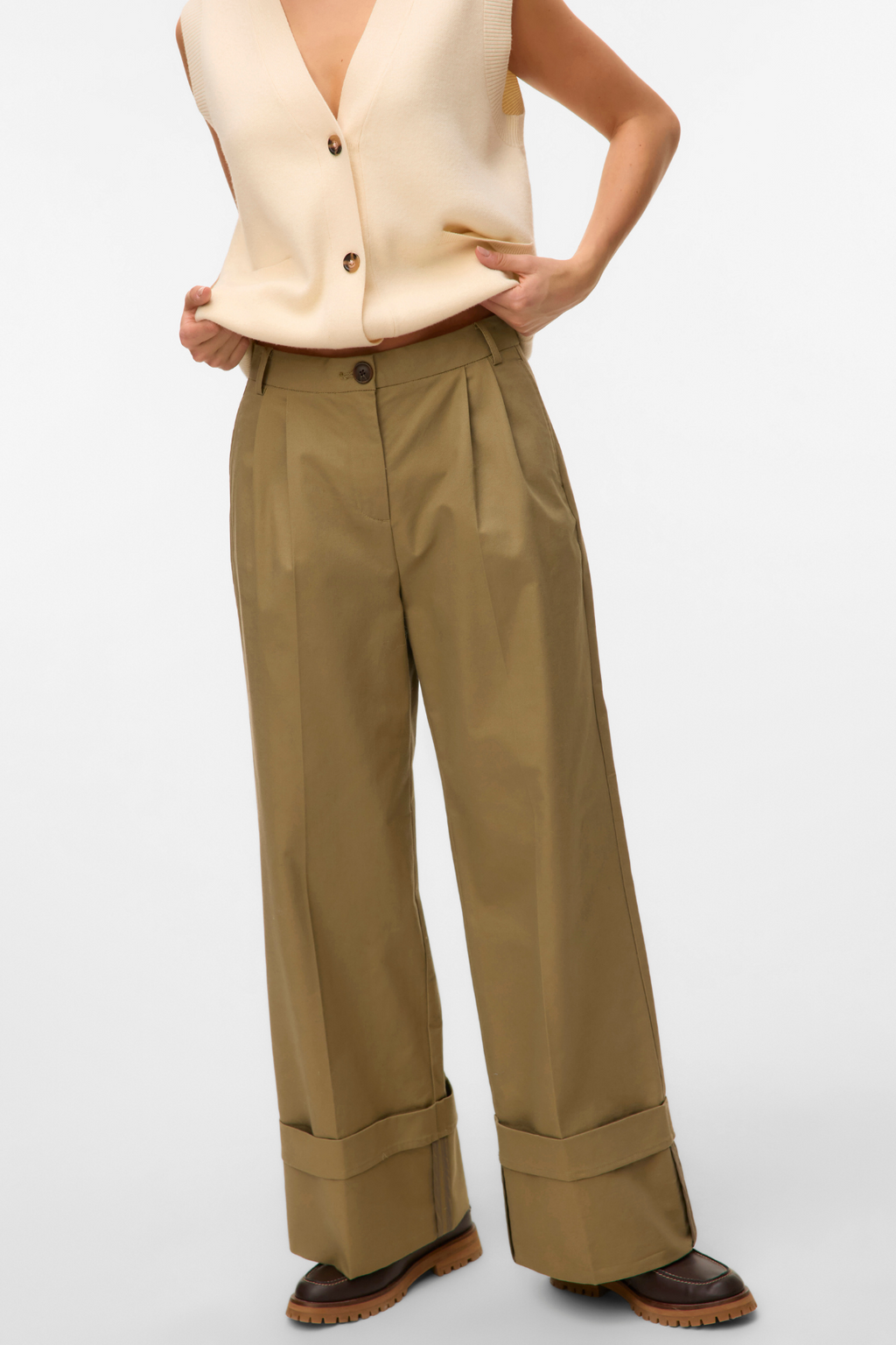 Kora leveä taita Pants - merenneito