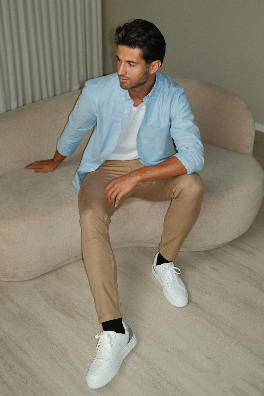 The Original Performance Oxford -paita ™ tali - Cashmere Blue (FS)