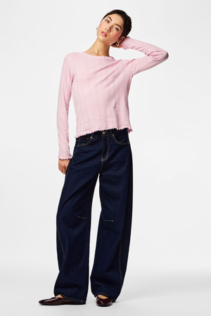 Marie O-neck toppi - Roseate Spoonbill