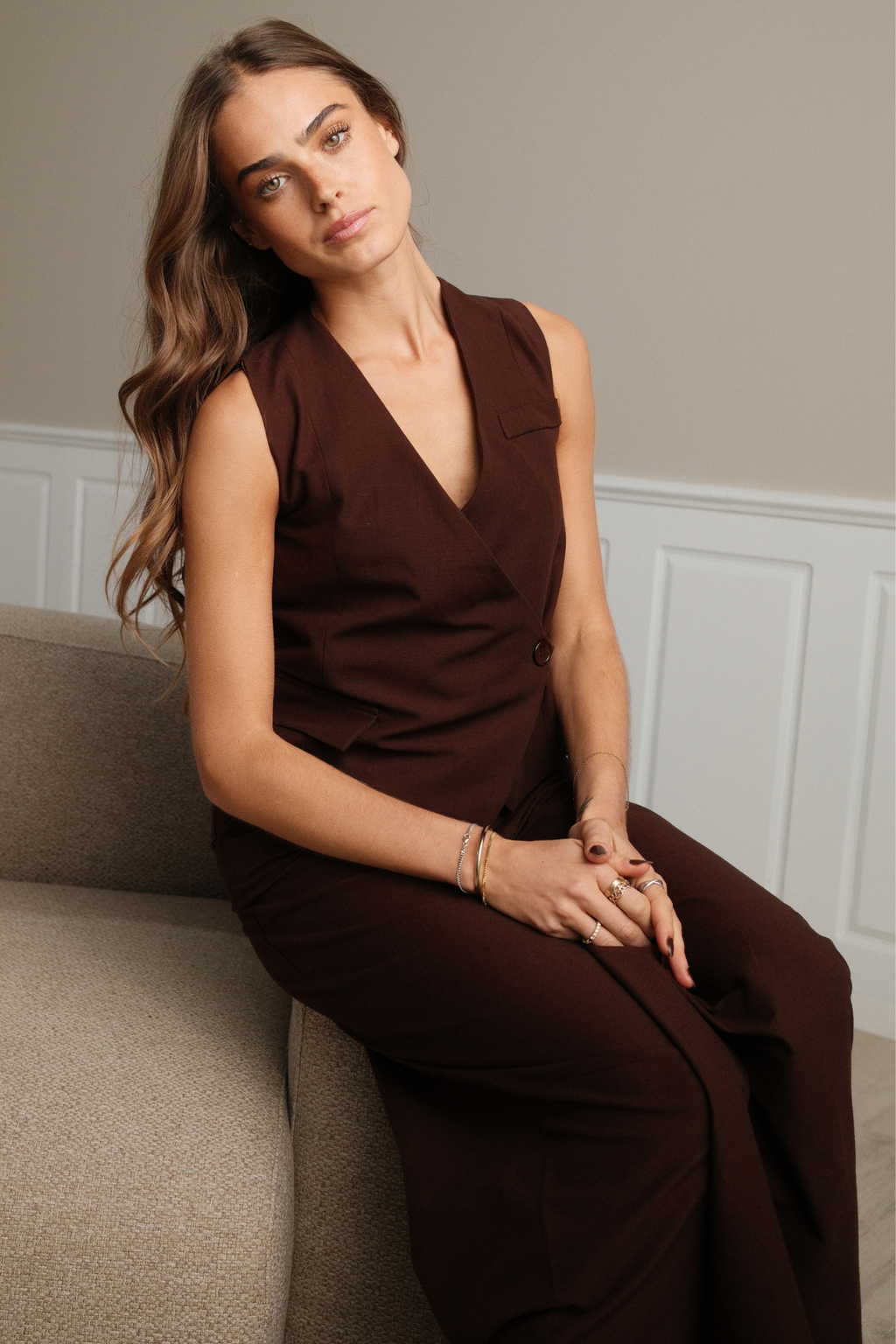 Melissa -liivi - ruskea