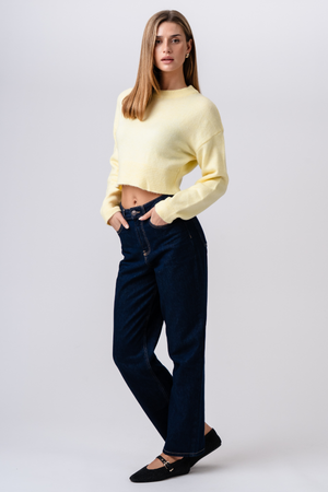 Kenian lyhyt neule - keltainen