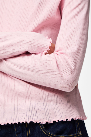 Marie O-neck toppi - Roseate Spoonbill