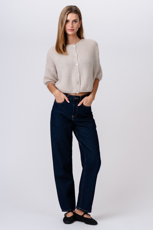 Mary lyhythihainen neule - beige