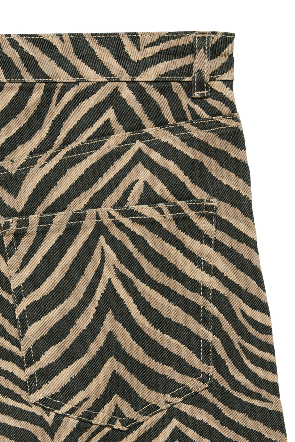 Tessa Wide Stretch Farkut - Silver Mink Zebra