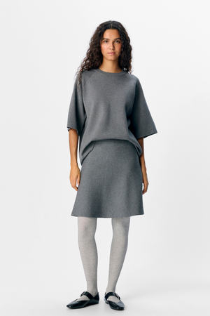 Reynard HW Lyhyt neuloshame - keskikokoinen harmaa melange