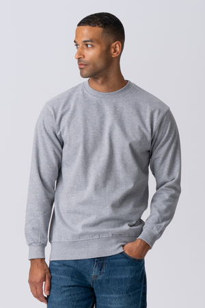 Essential Crewneck - harmaa melange