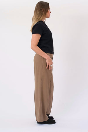 Isolde Pants - Vaaleanruskea