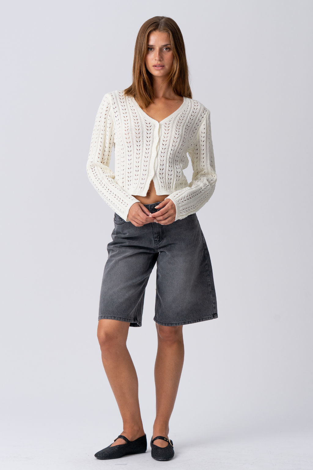 Denim Jorts - musta denim