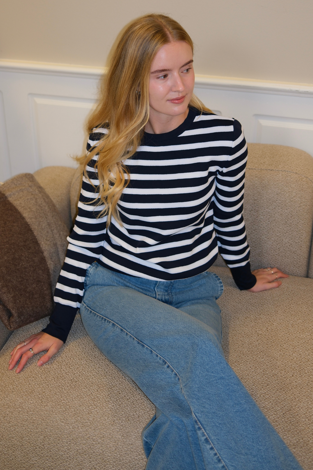 Maja raidallinen paita - laivasto