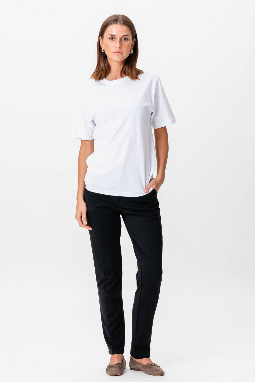 Ylisuuret t -paita - valkoinen