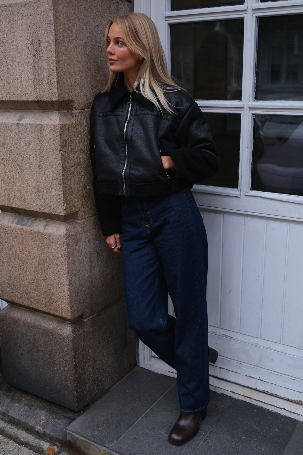 Daisy Shearling -takki - musta/musta