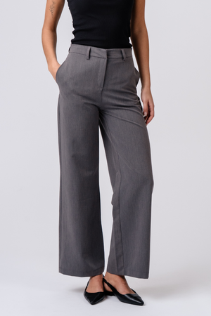 Rosalie Wide Pants - Harmaa