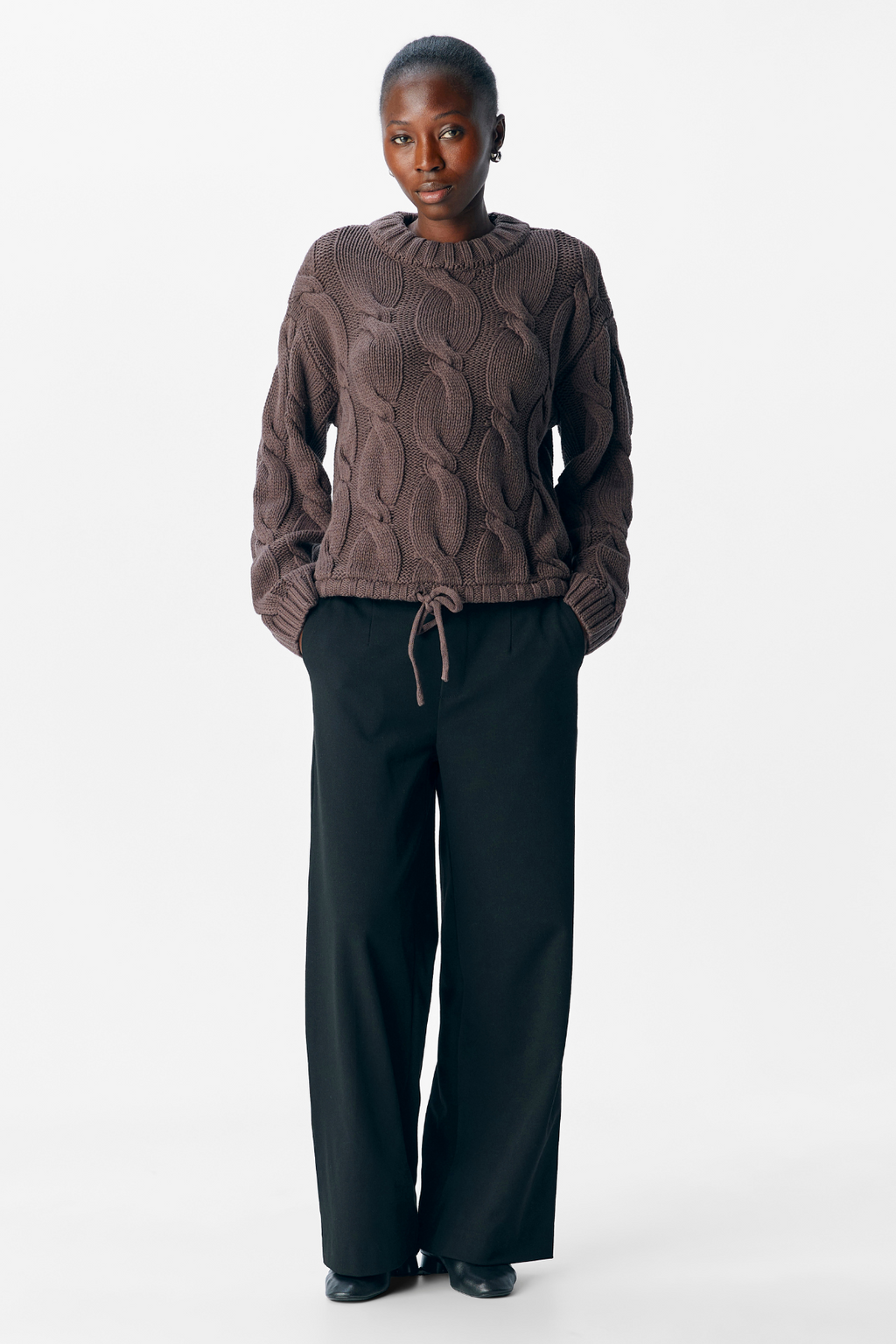 Bay Knit Pullover - Seal Brown