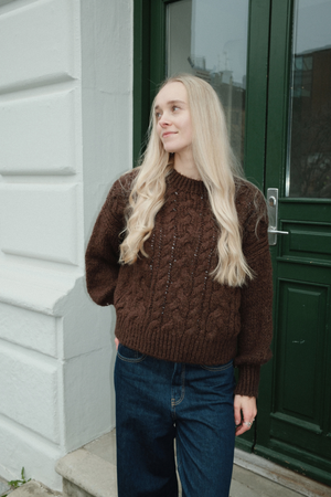 Emma Cable Knit - suklaa