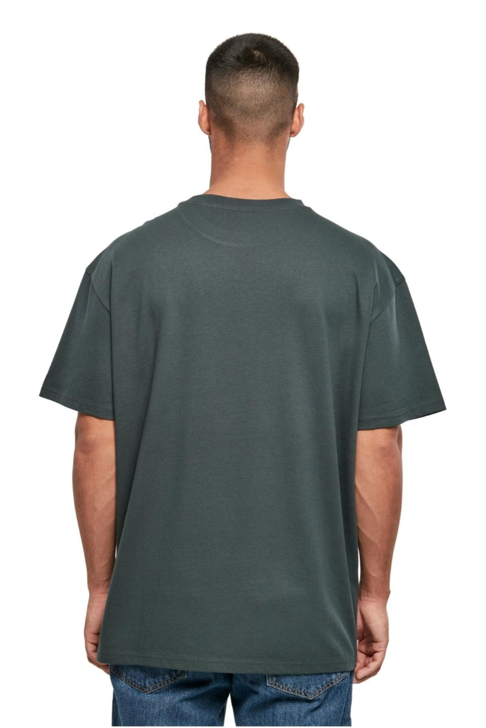 Raskas Oversized T -paita - Bottlegreen