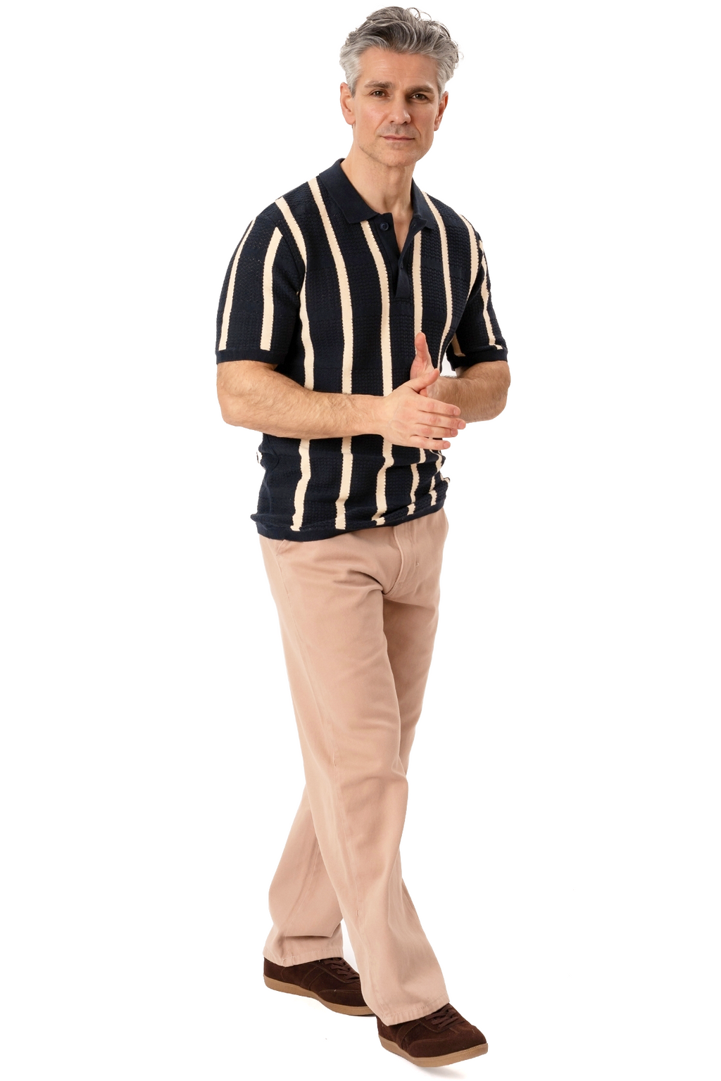 Darin Knit Polo - laivasto