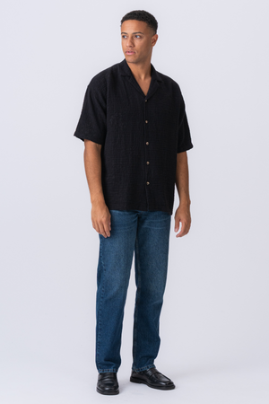 Lyhythihainen paita - musta