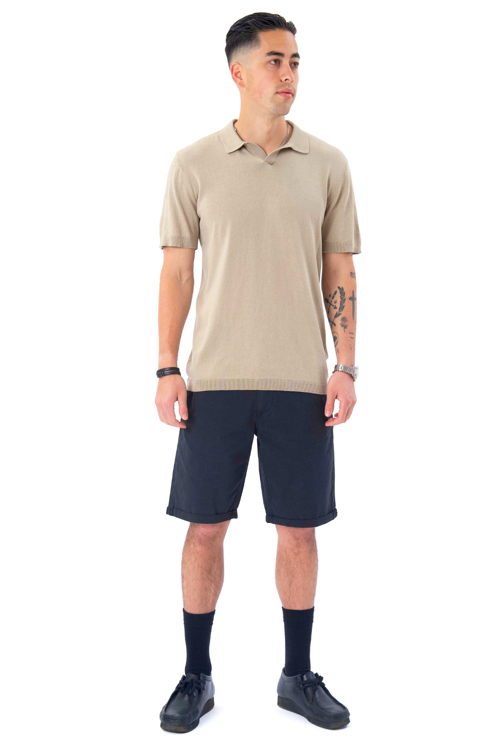Chino Shorts - Musta