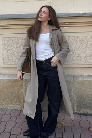 Carla Trenchcoat - hiekka