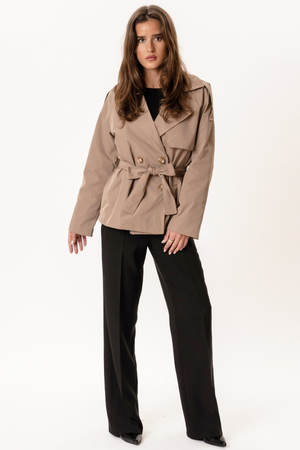 Sia Short Trenchcoat - Camel
