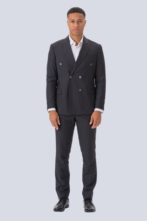 Premium Kaksirivinen puku (musta)