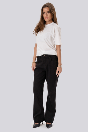 Erica Loose Jeans - musta