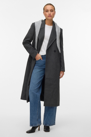 Garner Long Coat - keskikokoinen harmaa melange