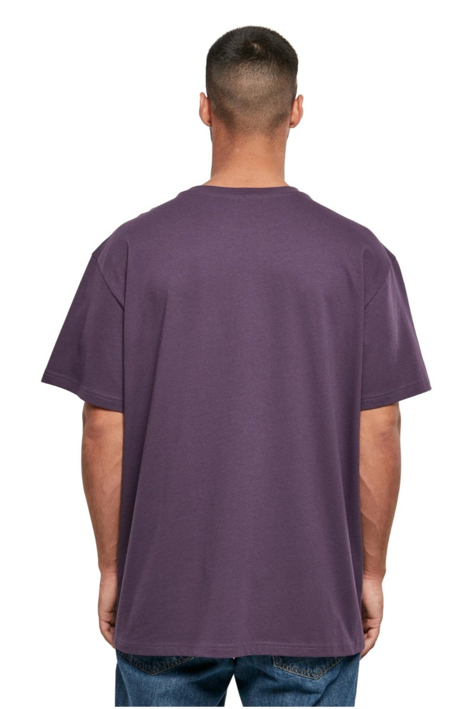 Raskas Oversized T -paita - violetti yö