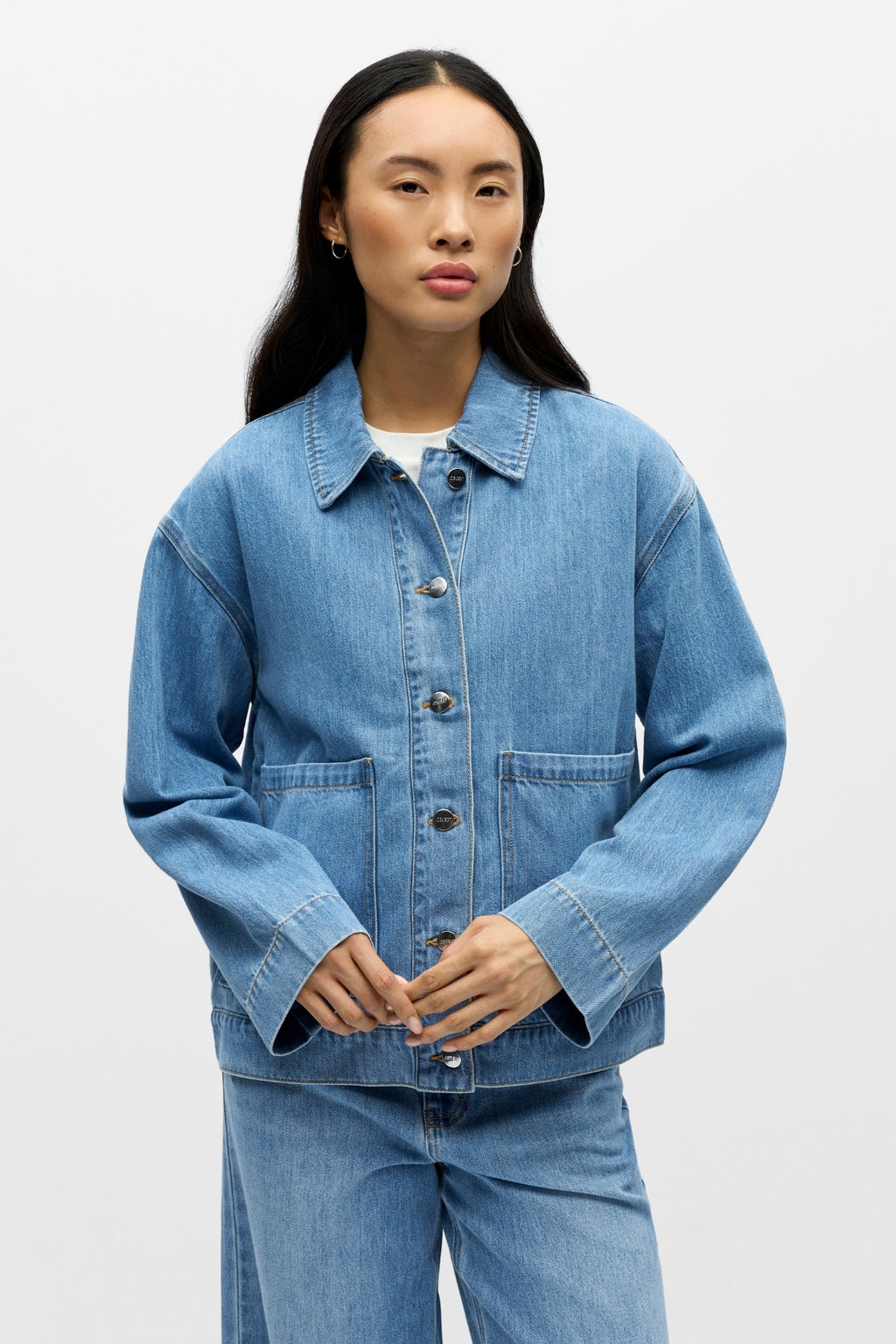 Rosie Overshirt - vaaleansininen denim