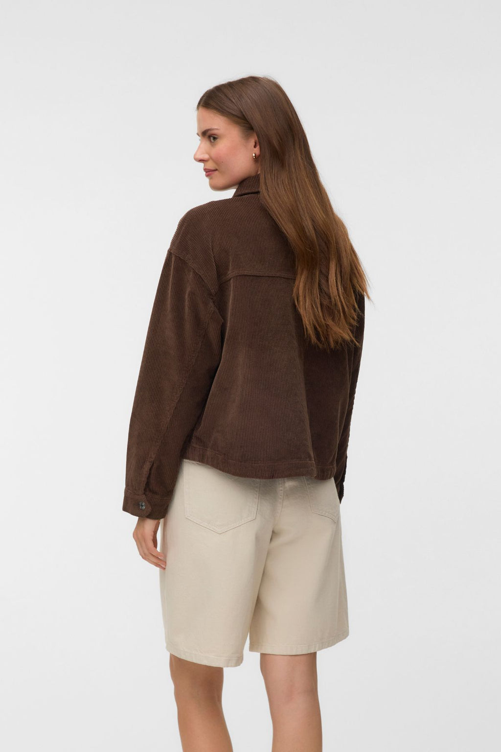 Jamie Corduroy Shacket - suklaalastu