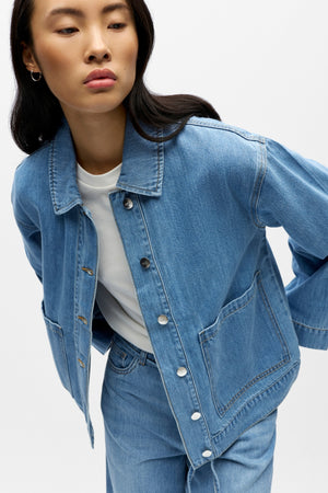 Rosie Overshirt - vaaleansininen denim