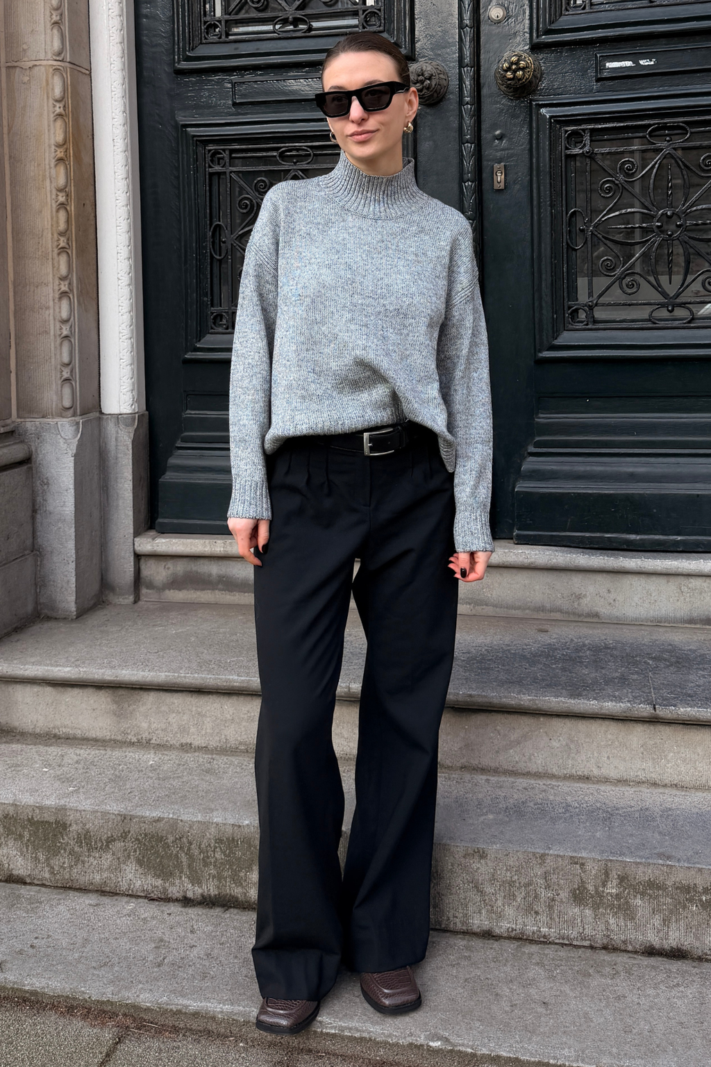 Emma Knit - vaaleanharmaa melange