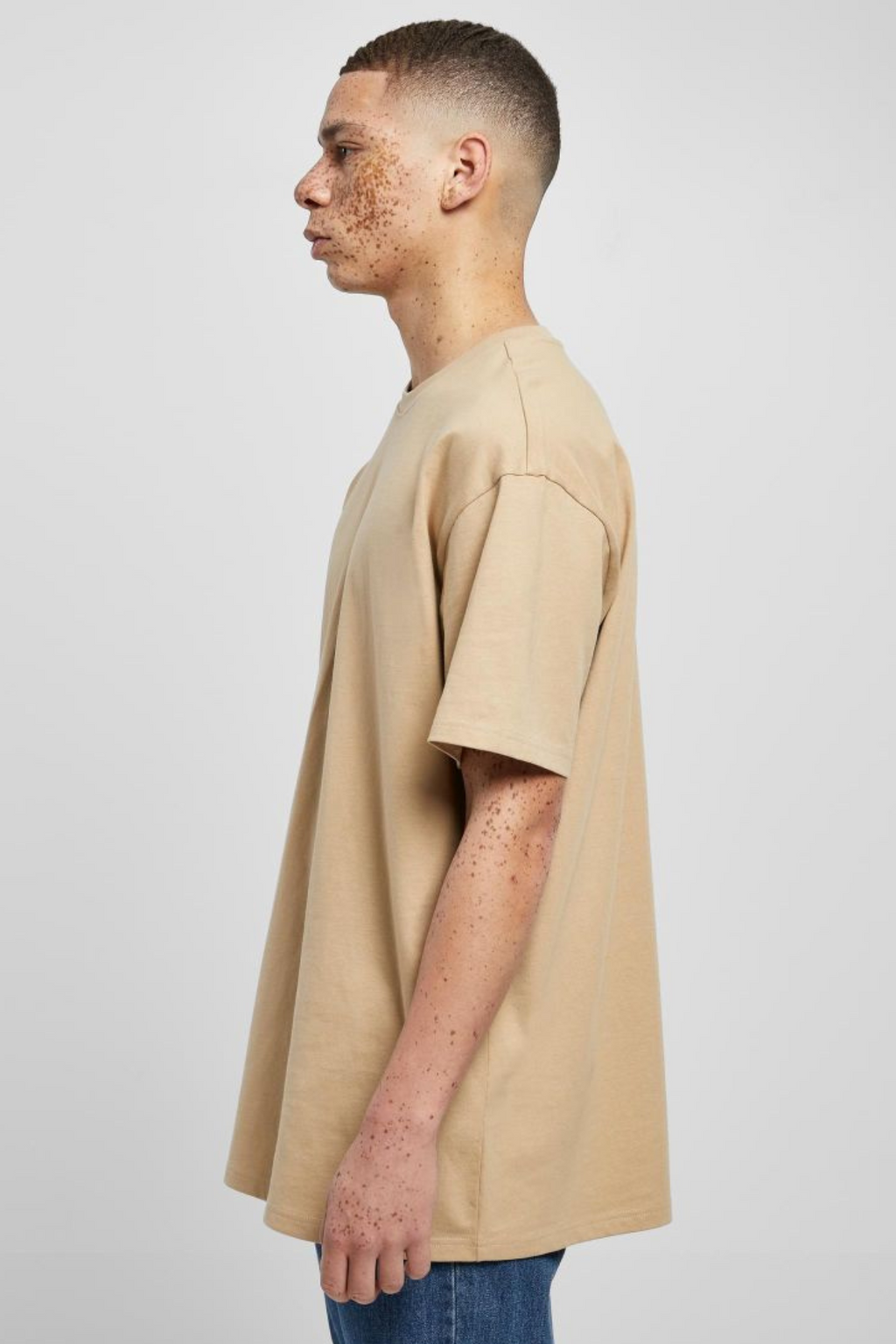 Raskas Oversized T -paita - Union Beige
