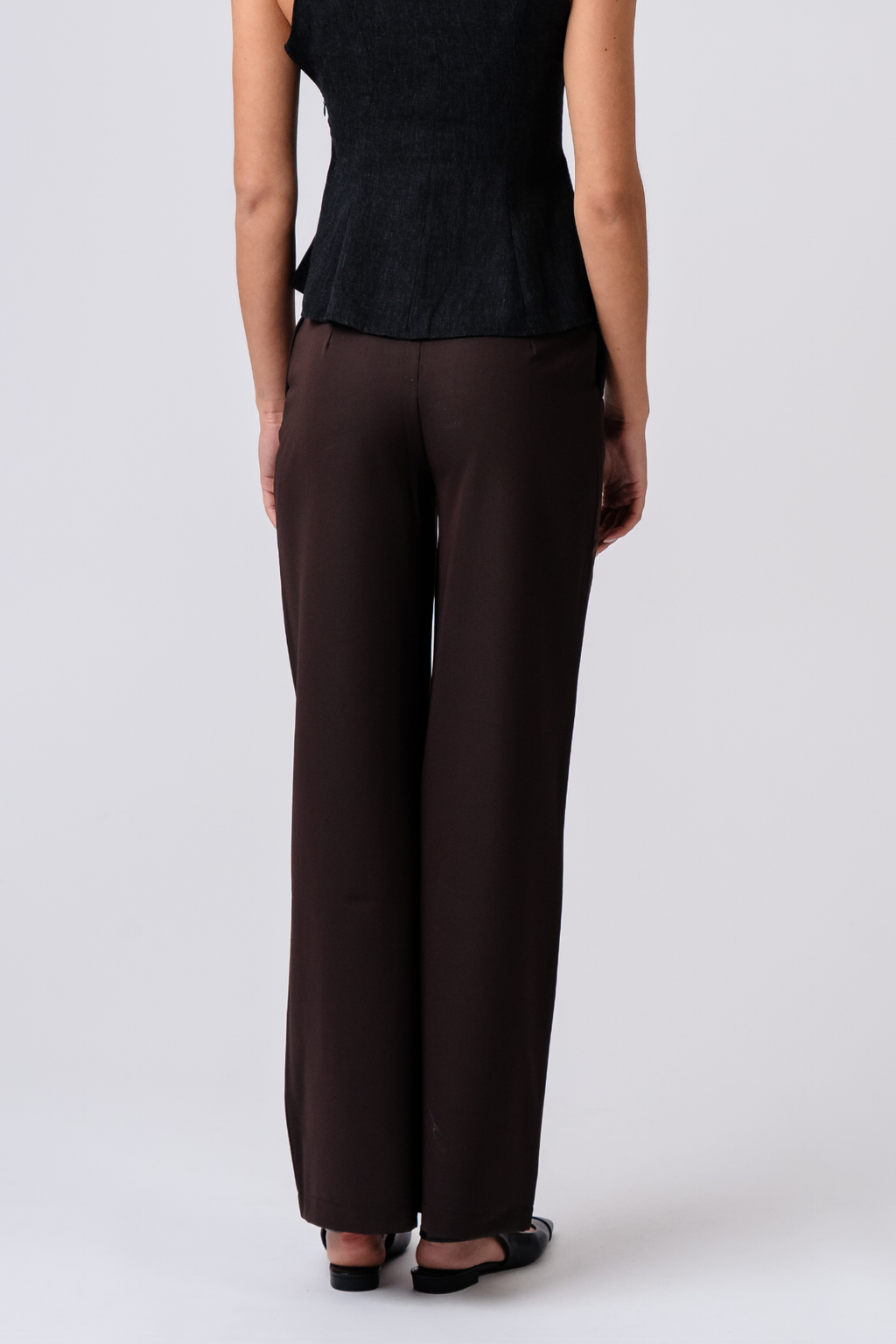 Rosalie Wide Pants - Ruskea