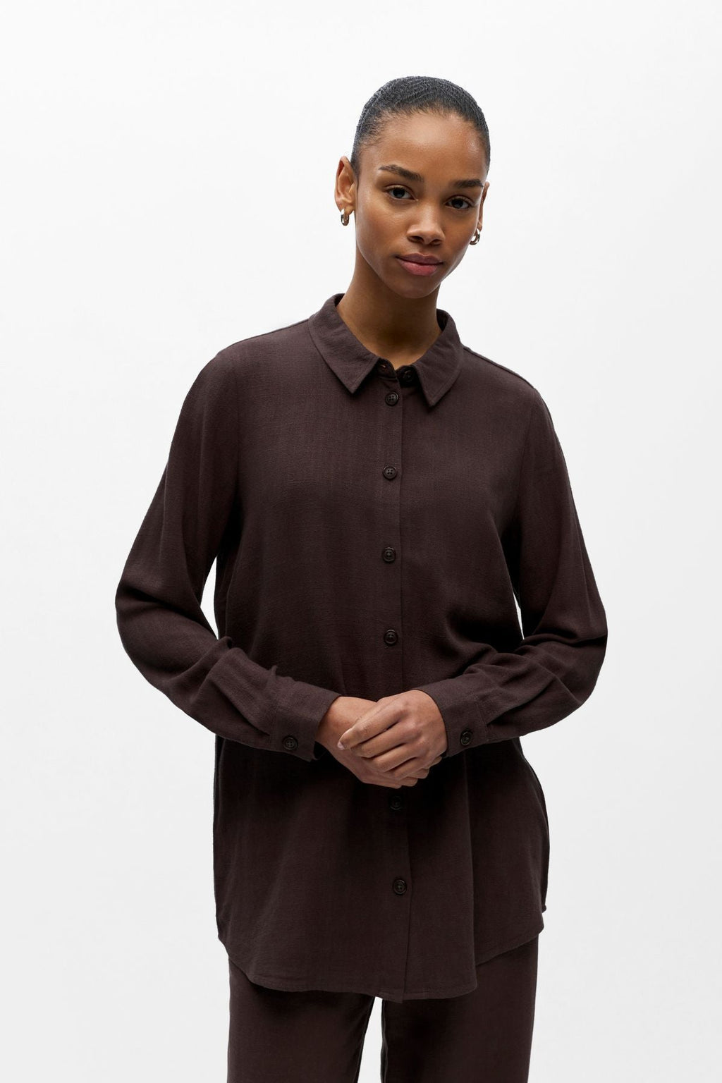 Sanne Shirt - Seal Ruskea