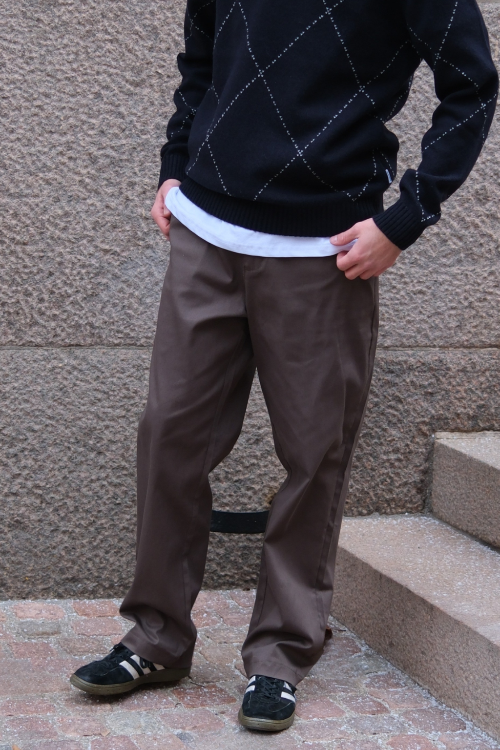 Straight Cotton Chino - oliivi