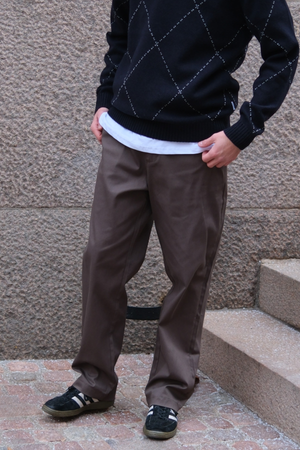 Straight Cotton Chino - oliivi