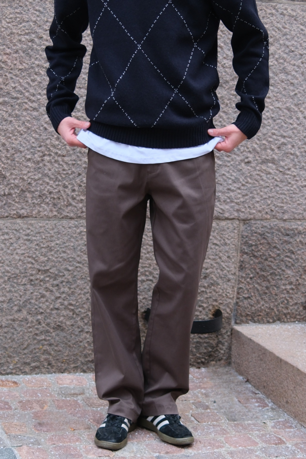 Straight Cotton Chino - oliivi