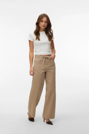 Wien leveä vyö, värilliset farkut - hopea minkki