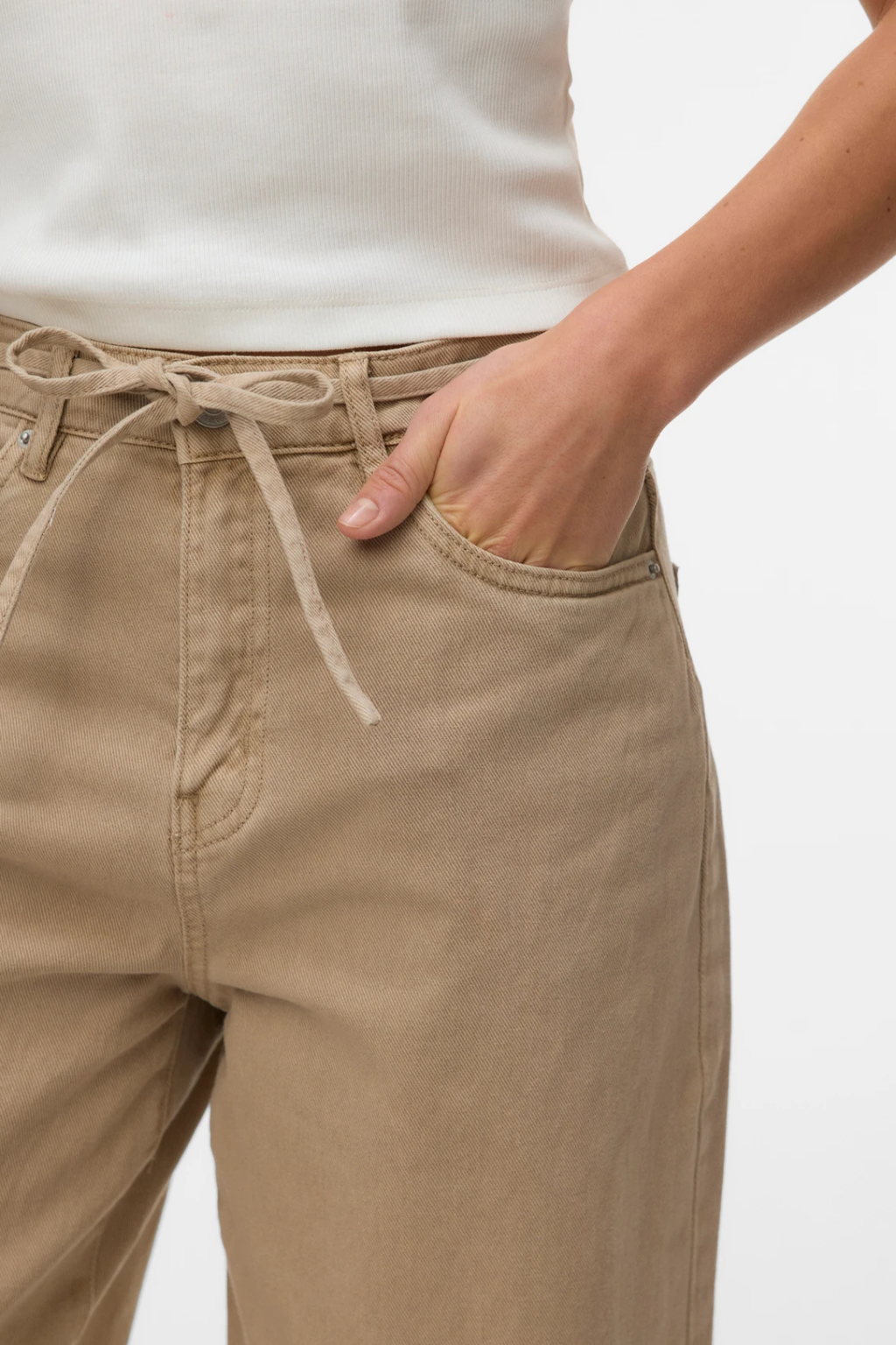 Wien leveä vyö, värilliset farkut - hopea minkki