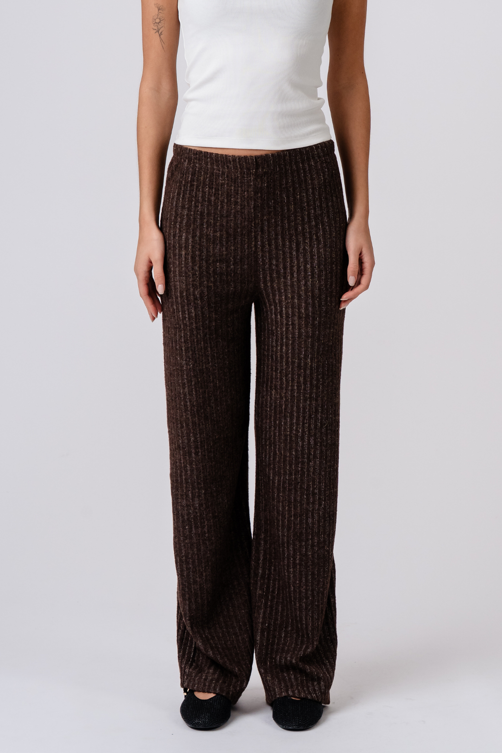 Ivy Knit Pants - Ruskea