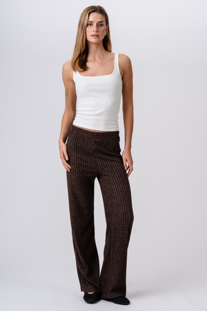 Ivy Knit Pants - Ruskea